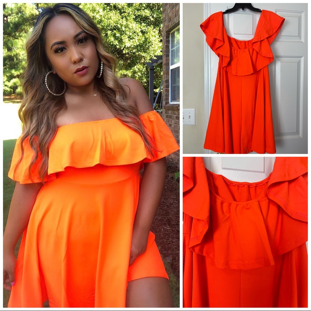 Off The Shoulder Skater Dress